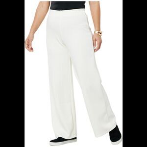 WynneLayers Lightweight Smoothing Scuba Knit Pant Creme Fraiche - Regular